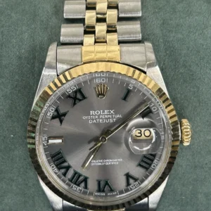 Rolex Datejust 16013 Gold and Silver Jubilee Bracelet with Gold Bezel